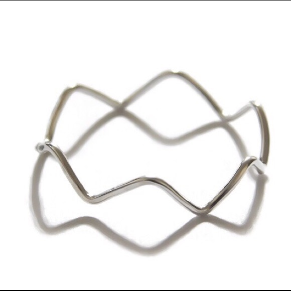 ๐ ~(2-13) 925 Sterling Silver Zigzag Chevron Skinny 1MM Stackable Band Ring~๐ - Picture 4 of 10